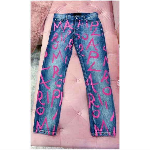 EACH X OTHER 'MARIPOL HANDWRITTEN' ANKLE JEANS - BRAND NEW, NO TAGS - Picture 2 of 10